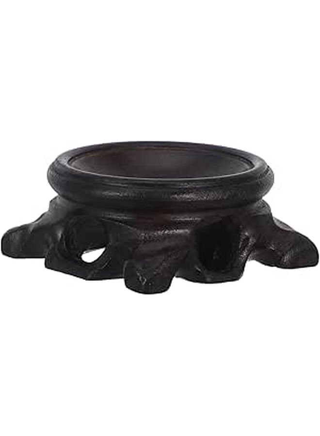 Wooden Crystal Ball Display Stand With LED Light For Home Decor Festival Party - Image 1