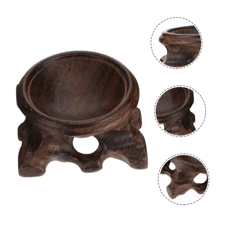 Wooden Crystal Ball Display Stand With LED Light For Home Decor Festival Party - Image 5
