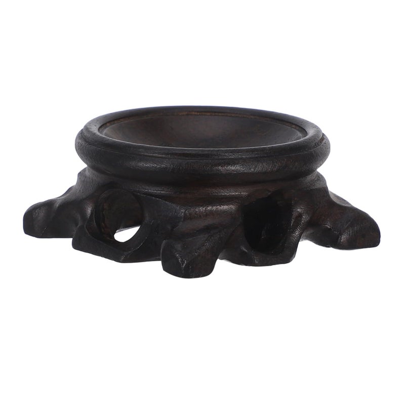Wooden Crystal Ball Display Stand With LED Light For Home Decor Festival Party - Image 2