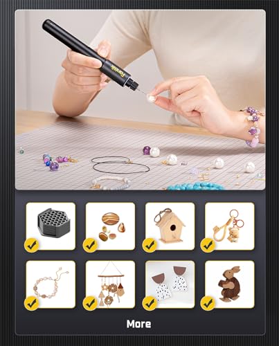 Fanttik K2 Nano Power Drill, Mini Precision Drill, Hand Drill, 20 Drill Bits, 800mAh Rechargeable, Tool Kit for DIY Projects, Shells, Plastic, Jewelry, PCB, Aluminum Plate - Image 5