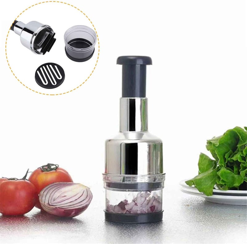 comfrt Garlic Mincer, Ginger Garlic Choppe, Manual Garlic Press with Garlic Peeler and Stainless Steel Blades,Easy to Clean Garlic Chopper Mini Kitchen Gadget - Image 1