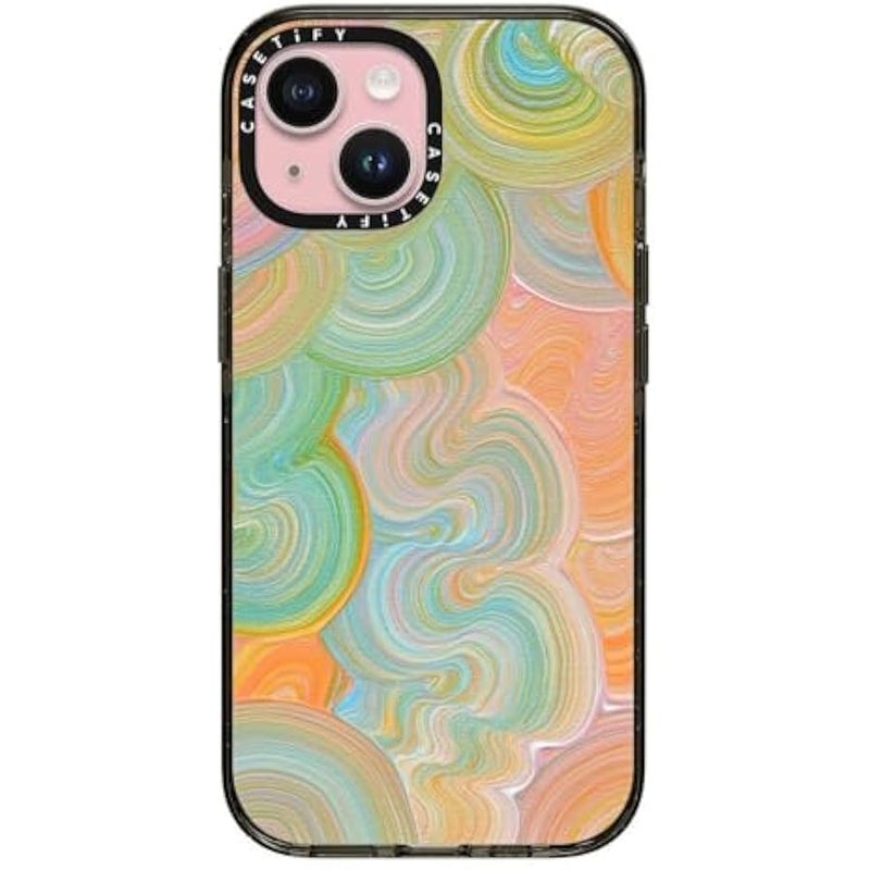 Casetify Impact Case for iPhone 15 【8.2ft 4X Military Grade Drop Protection/Compatible with Magsafe】 - Solar - Clear Black - Image 1