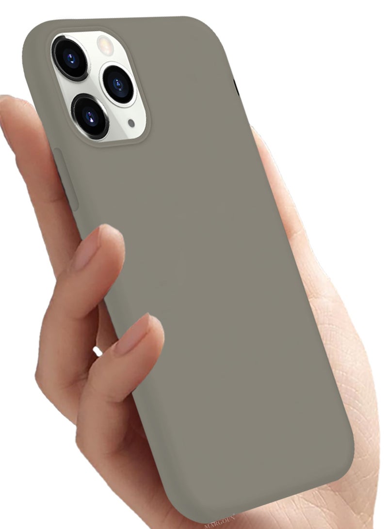 CATANES Soft Silky Silicone Case Cover for Apple iPhone 11 Pro Max - Full Body Protection - Cement Colour - Image 3