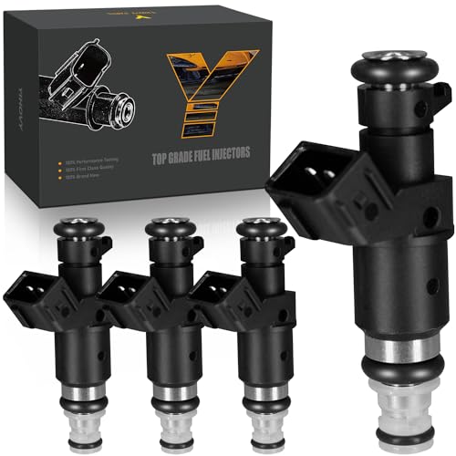 YIHOVY 𝐘𝐈𝐇𝐎𝐕𝐘 Upgraded Fuel Injectors FJ484 fit for Acura RSX 2005-2006 2.0L L4, fit for Honda Accord CR-V Element 2003-2011 2.4L L4, 842-12290, 16450RAAA01, 16450RADL61 (4) - Image 1