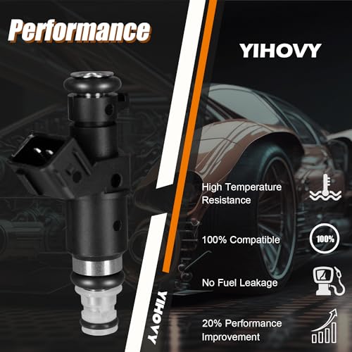 YIHOVY 𝐘𝐈𝐇𝐎𝐕𝐘 Upgraded Fuel Injectors FJ484 fit for Acura RSX 2005-2006 2.0L L4, fit for Honda Accord CR-V Element 2003-2011 2.4L L4, 842-12290, 16450RAAA01, 16450RADL61 (4) - Image 4