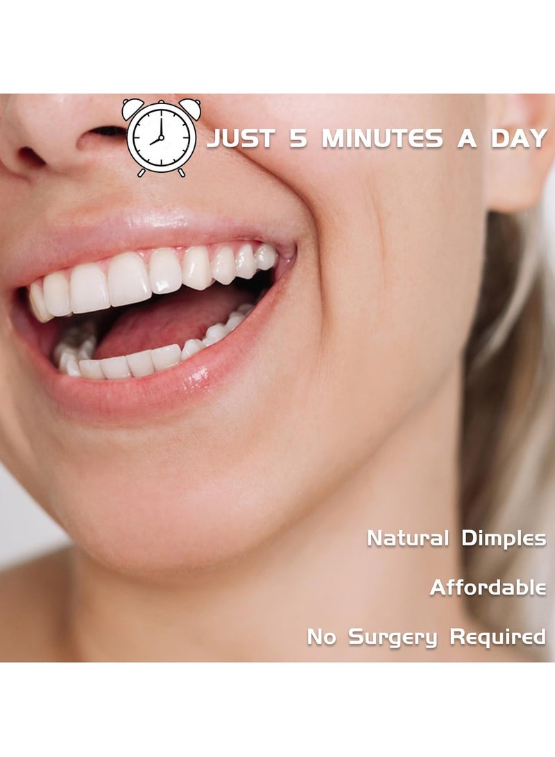 إسكدنيا سيوسي 2 قطعة صانعي الغمازات، مدرب الغمازات للوجه، صانع الغمازات للخدود، تمارين الابتسامة، صانعي الابتسامة، تطوير غمازات طبيعية، سهل الارتداء، سهل الاستخدام - Image 5