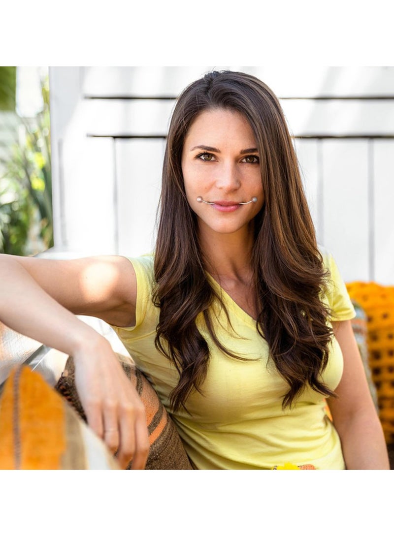 إسكدنيا سيوسي 2 قطعة صانعي الغمازات، مدرب الغمازات للوجه، صانع الغمازات للخدود، تمارين الابتسامة، صانعي الابتسامة، تطوير غمازات طبيعية، سهل الارتداء، سهل الاستخدام - Image 2