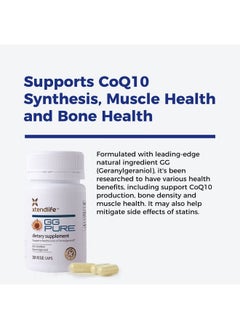 xtendlife Gg Pure For Cardio Health And Healthy Aging Contains Gg To Help Prevent Statins From Lowering Coq10 30 Vege Capsules (1 Month Supply)  - Image 3