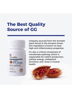 xtendlife Gg Pure For Cardio Health And Healthy Aging Contains Gg To Help Prevent Statins From Lowering Coq10 30 Vege Capsules (1 Month Supply)  - Image 5