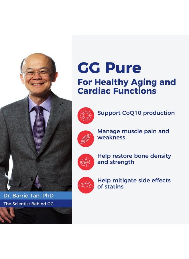 xtendlife - Gg Pure For Cardio Health And Healthy Aging Contains Gg To Help Prevent Statins From Lowering Coq10 30 Vege Capsules (1 Month Supply) - Image 1