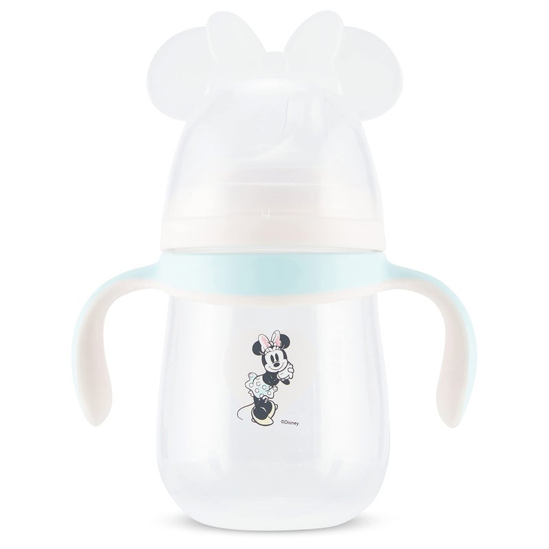 Disney Sippy Cups for Toddlers, Learner Sippy Cups for Kids with Pacifier, BPA-Free Trainer Cup with Handles, Leak-Proof Minnie Mouse and Mickey Mouse Sippy Cups, Perfect Unisex Gift for Children - Image 1