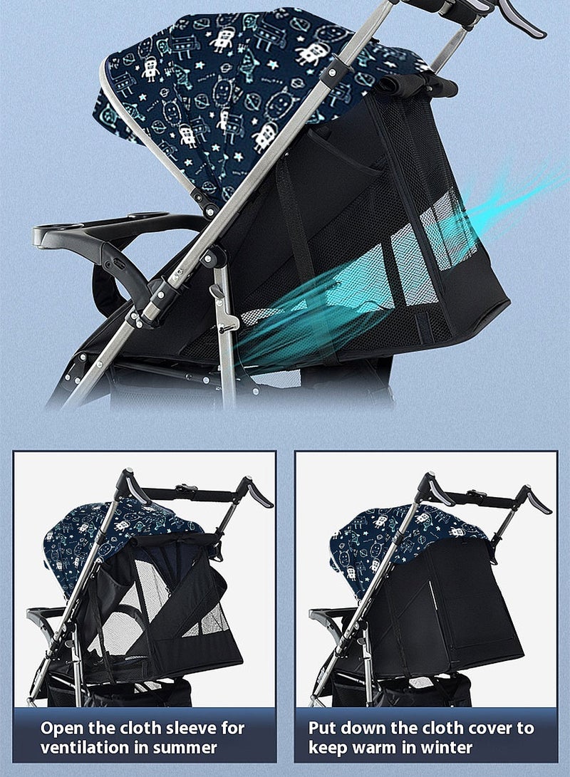 MaBaby Baby Stroller, Two-Way Trolley, Ultra Lightweight And Portable Pushchair With Shock-Absorbing Function - Image 2