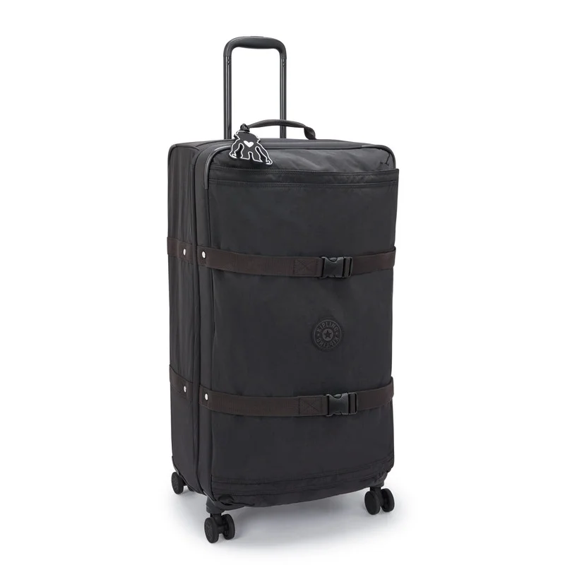 kipling Spontaneous L Female Large 4-Wheeled Water-Resistant Suitcase - Black Noir