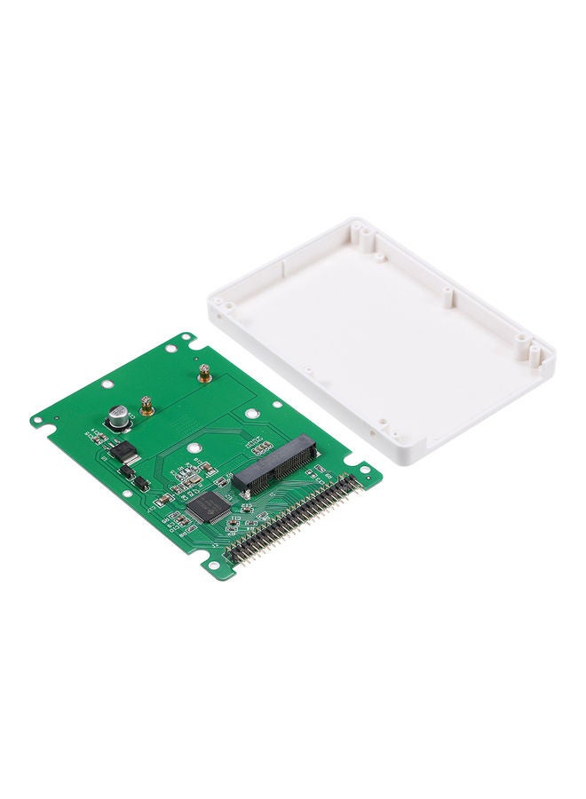 NIBEMINENT mSATA To 2.5" 44Pin IDE Converter Adapter White  - Image 1