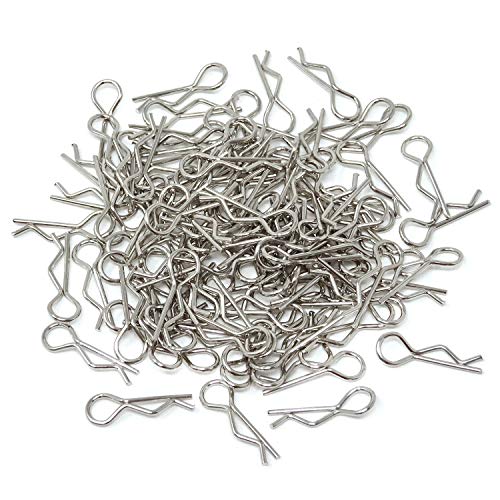 Honbay 100PCS 116 Metal Car Truck Buggy Shell Body Clips Pins for for RC Vehicles 116 - Image 1