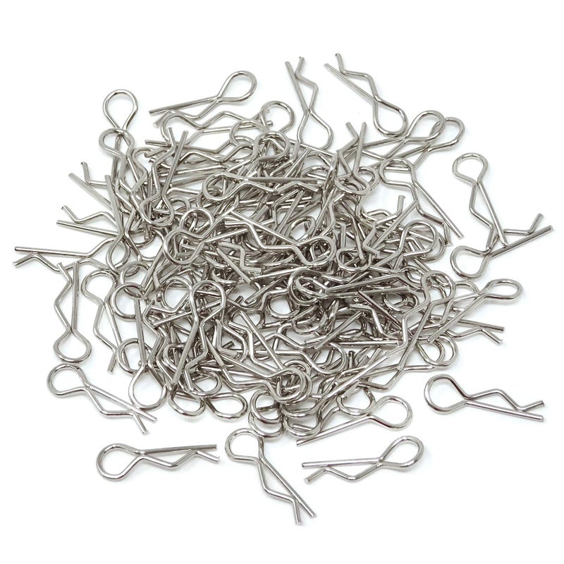 Honbay 100PCS 116 Metal Car Truck Buggy Shell Body Clips Pins for for RC Vehicles 116 - Image 2
