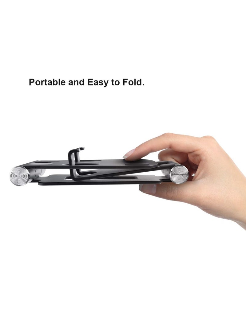DUSALA Adjustable Cell Phone Stand, Fully Foldable, Compatible with All Smartphone, iPhone Samsung Huawei ETC Phone Stand Holder Cradle Dock for Desk Home Office Travel - Image 5