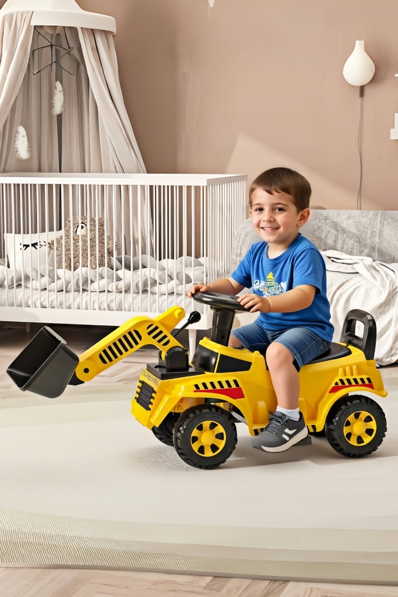 الأمويلات سيارة ركوب اطفال كهربائية للأطفال: لعبة جرافة بناء هدية للأطفال ١٩-٣٦ شهرًا - Image 1