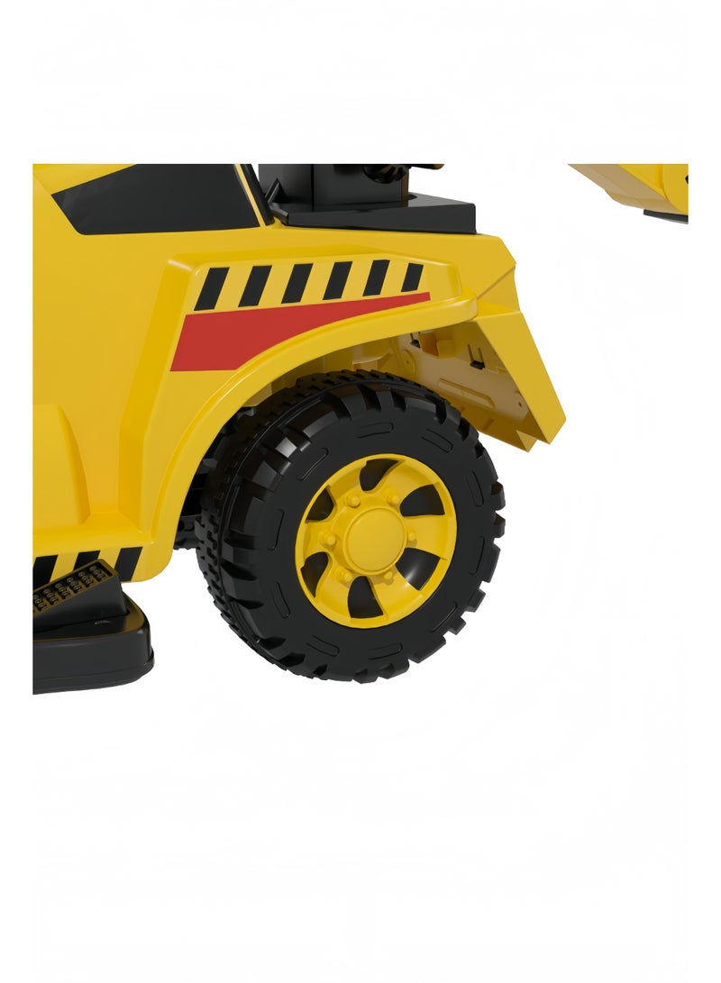 الأمويلات سيارة ركوب اطفال كهربائية للأطفال: لعبة جرافة بناء هدية للأطفال ١٩-٣٦ شهرًا - Image 4