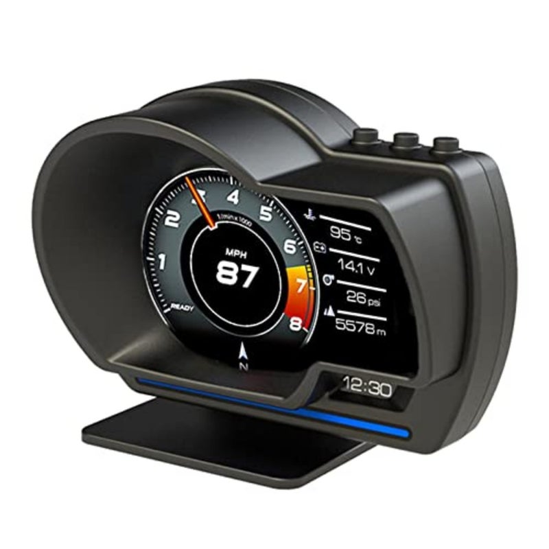Car, OBDII+G-P-S Gauge Speedometer, Car OBD Fault Code Elimination Diagnostic Tool, Safe Driving Computer Overspeed Fault Alarm for All Vehicles - Image 1