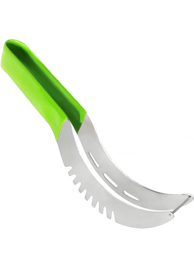 Generic Stainless Watermelon Slicer Cutter Tool - Easy Slicer Watermelon and Pineapple Cutter Slicer Stainless Steel Vegetable Cutter  - Image 1