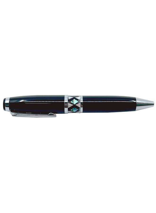 Nacreh Inlay Mother of Pearl Design Handmade Ballpoint Pen Retractable Executive Gift Deluxe Rollerball Point Black Ink (Mother of Pearl) - Image 4