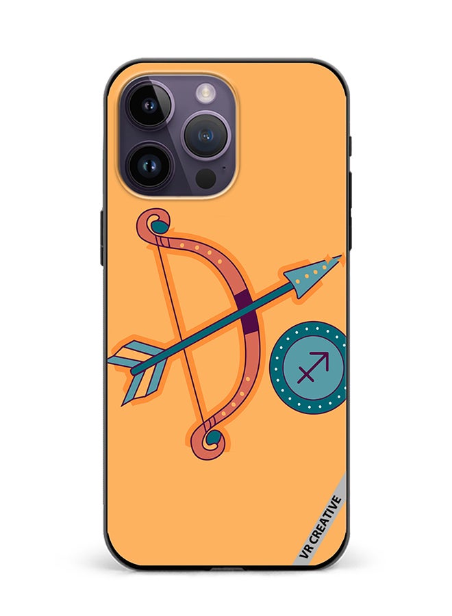 VR CREATIVE Protective Case Cover For Apple iPhone 16 Pro Max Bow Zodiac Signs Design Multicolour