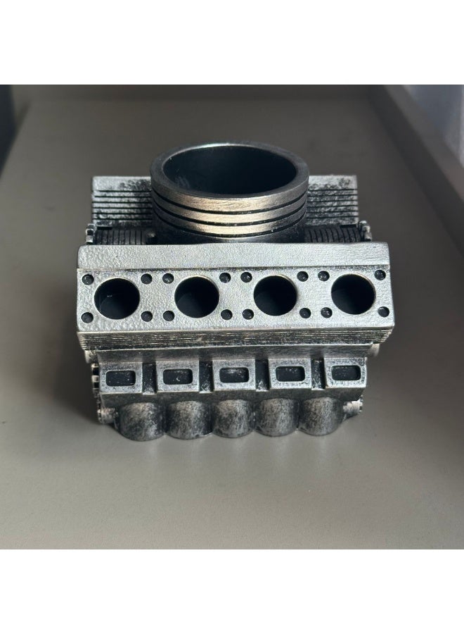 general V8 Engine Model Pen Pencil Holder - Creative Desk Organizer for Home Office| Resin Desktop Stationery Storage with Compartments | Gift for Car Enthusiasts, Mechanics, and Engineers - Image 5