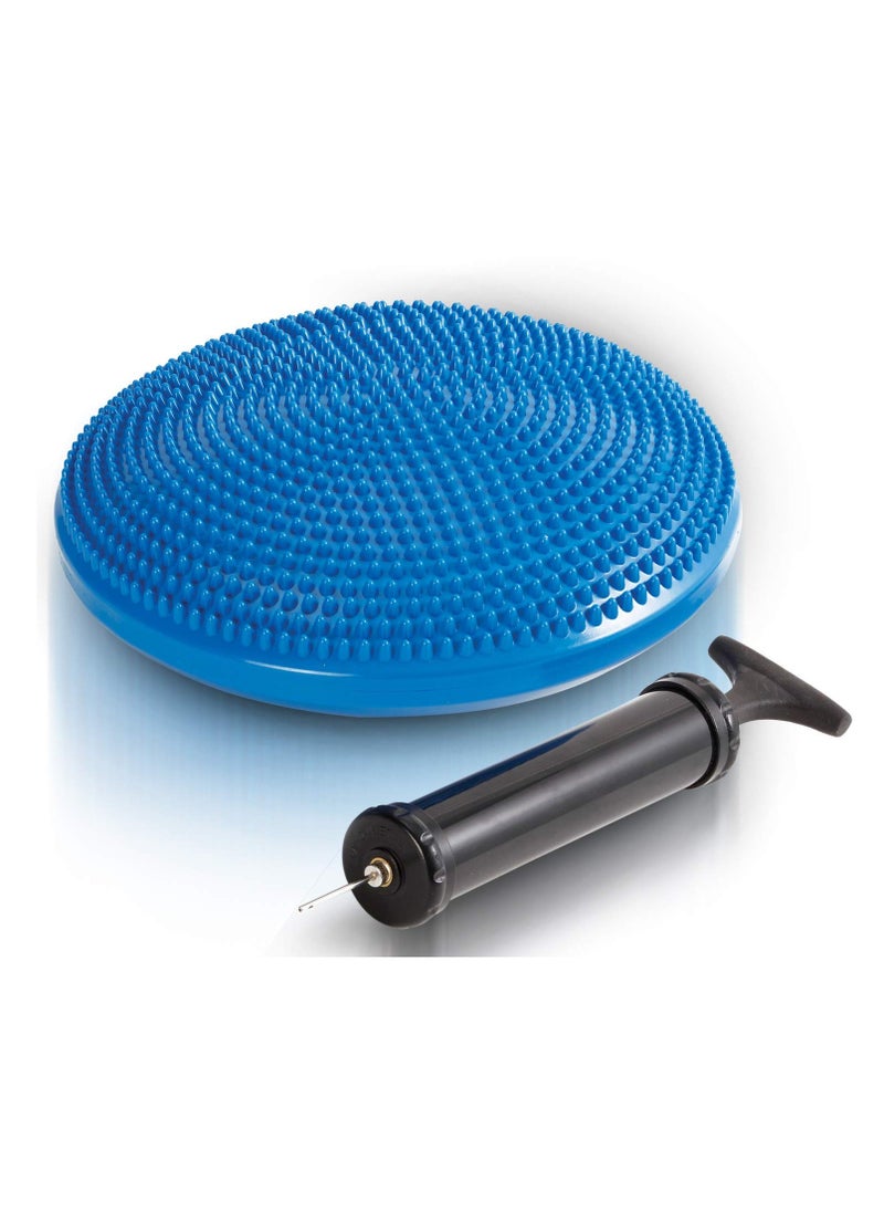Excefore Inflated Air Stability Wobble Cushion w Air Pump Anti-Burst Wiggle Seat Toxin-Free Inflatable Exercise Fitness Core Balance Disc for Better Seating Therapy Sensory Cushion for School Chair  - Image 1