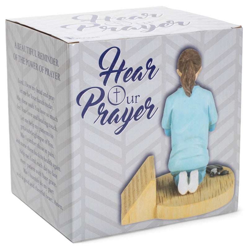 Dicksons Nurse's Prayer, Kneeling in Uniform 4.5 x 5.5 Resin Stone Tabletop Figurine - Image 3