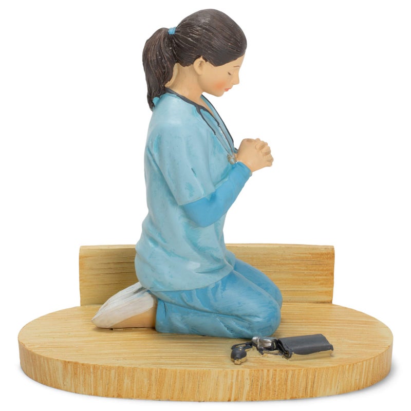 Dicksons Nurse's Prayer, Kneeling in Uniform 4.5 x 5.5 Resin Stone Tabletop Figurine - Image 5