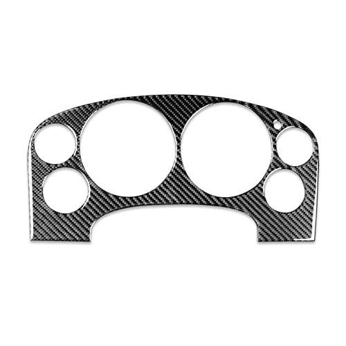 PJFUS Real Premium Black Carbon Fiber Sticker Car Instrument Panel Speedometer Tachometer Frame Trim Compatible with Chevrolet Avalanche/Silverado LTZ 2007-2013 Auto Interior Decoration Accessories - Image 5