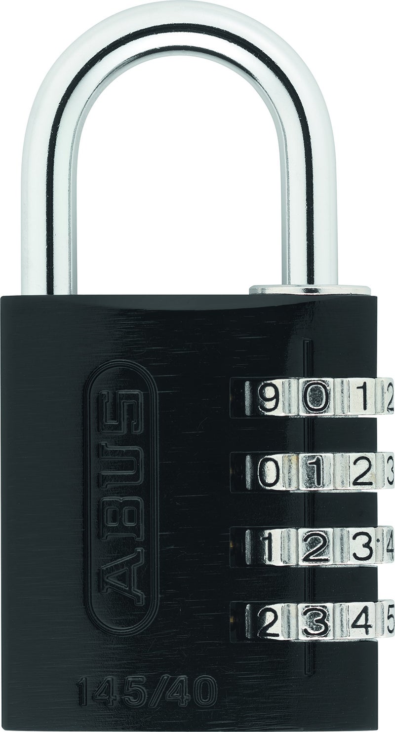 ABUS 14540 NonTSA Combination Padlock for Hard Cases Luggage Resettable Black