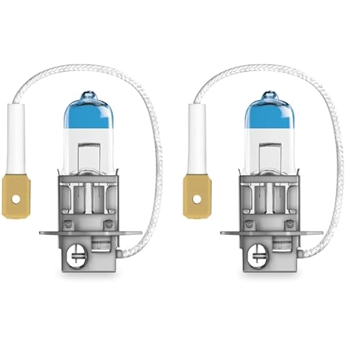 أوسرام مصباح أمامي هالوجين Night Breaker Laser H3 150 ذو سطوع أعلى 64151Nl2Hb 12 فولت صندوق تعليق للسيارة، مصباحان، أبيض - Image 2