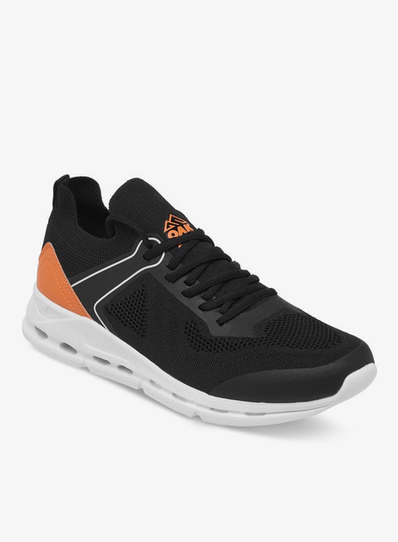 Oaklan by Shoexpress Men by Shoexpress Mesh Detail Sports Shoes with Lace-Up Closure - Image 2