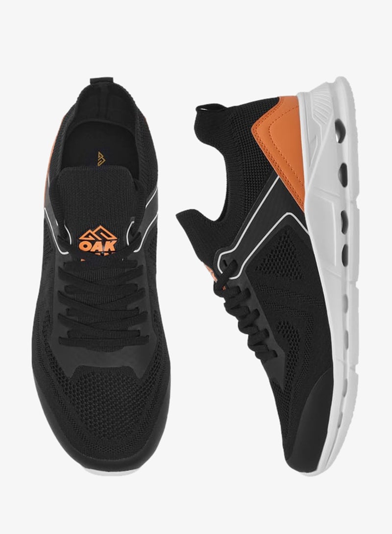 Oaklan by Shoexpress Men by Shoexpress Mesh Detail Sports Shoes with Lace-Up Closure - Image 3