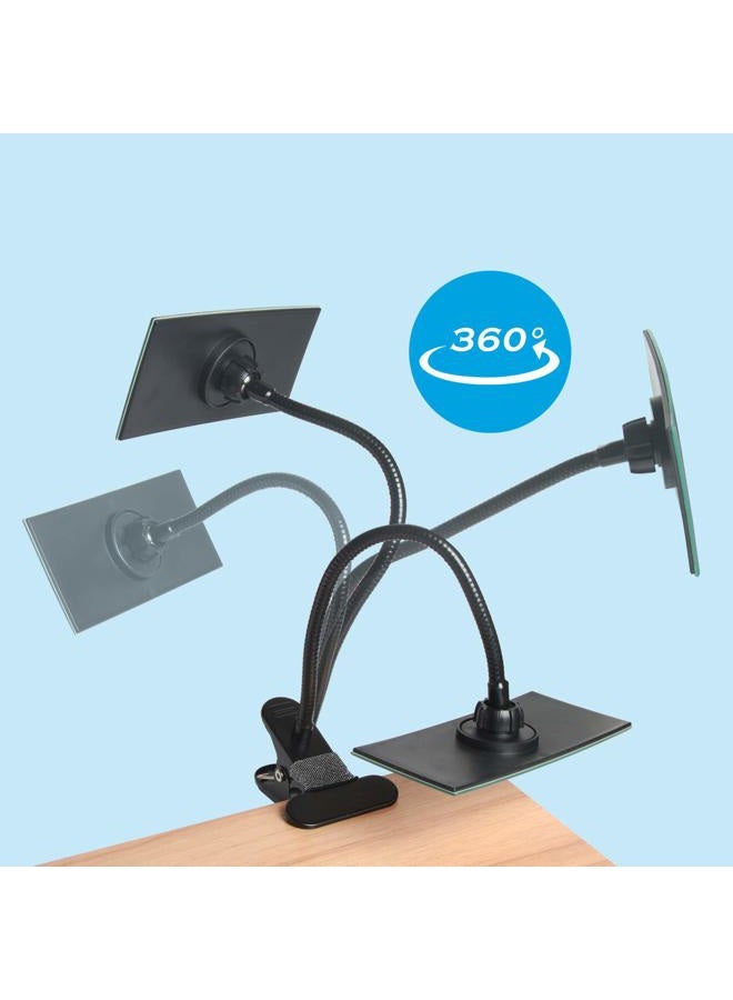 CQNET Clip On Cubicle Mirror, Computer Rearview Mirror, Convex Mirror for Personal Safety or Security Cabinet Desk Rear View Monitors (7.28" Rectangle Mirror) - Image 2