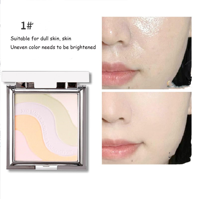 PIWINE 5 Color Pressed Setting Powder,Multi-Colored Pressed Finishing Powder, 5-in-1 Matte Setting Powder Face Makeup, Color Correcting For Even Tone,Reduce Shine, Brighten - Image 3