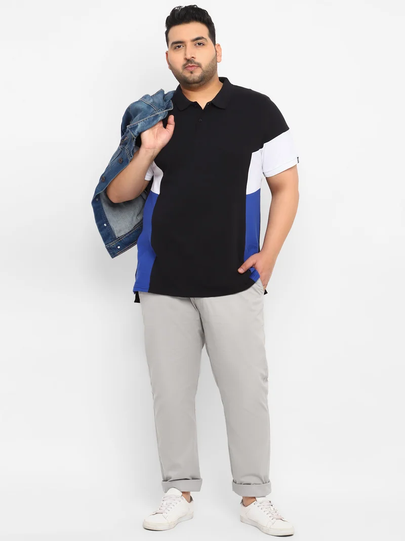 Urbano Fashion  Urbano Plus Men's Grey Cotton Regular Fit Casual Chinos Trousers for Men | Best Price UAE
