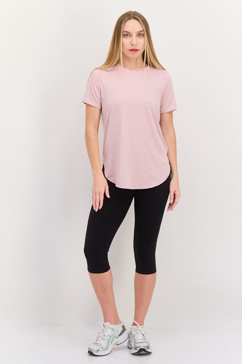 SKECHERS Women Sportswear Fit Short Sleeve Training Top, Pink - Image 4
