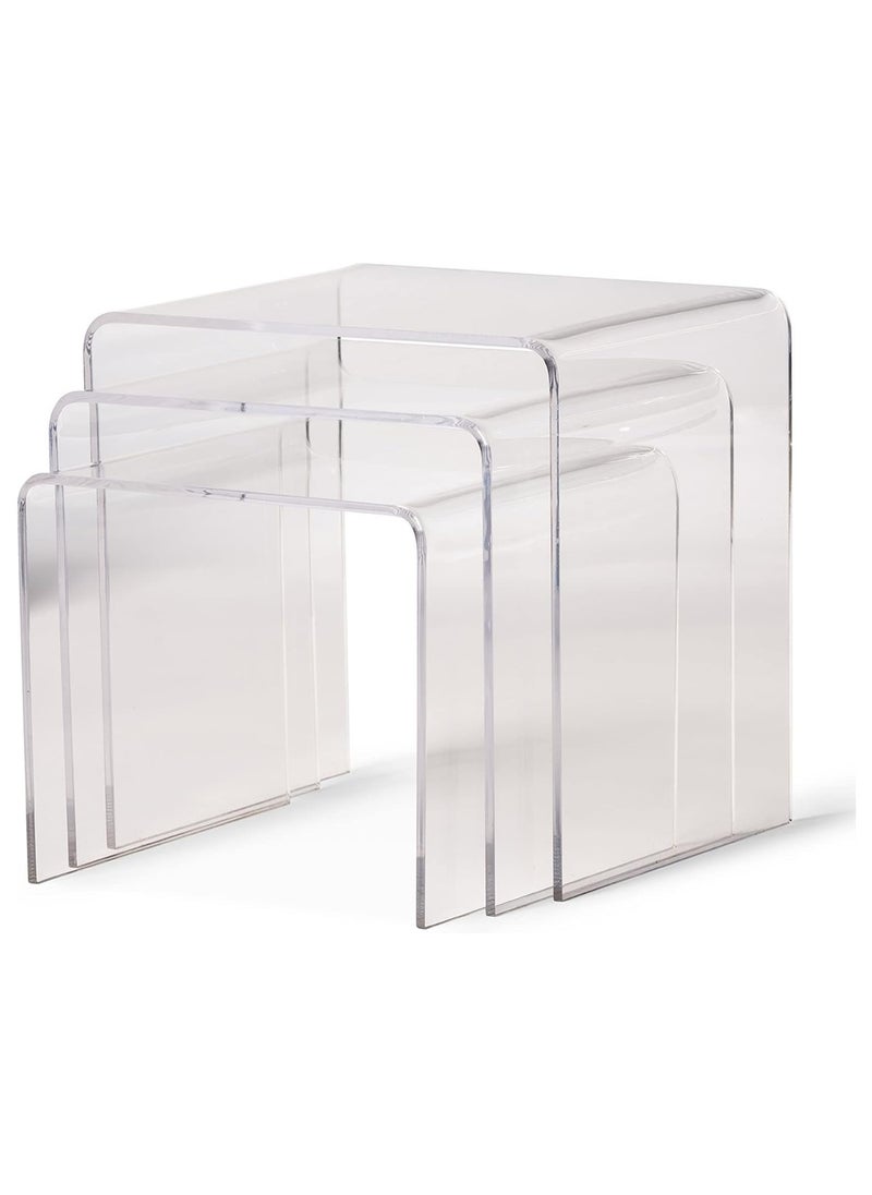 Generic Acrylic Nesting Tables, Clear  - Image 1