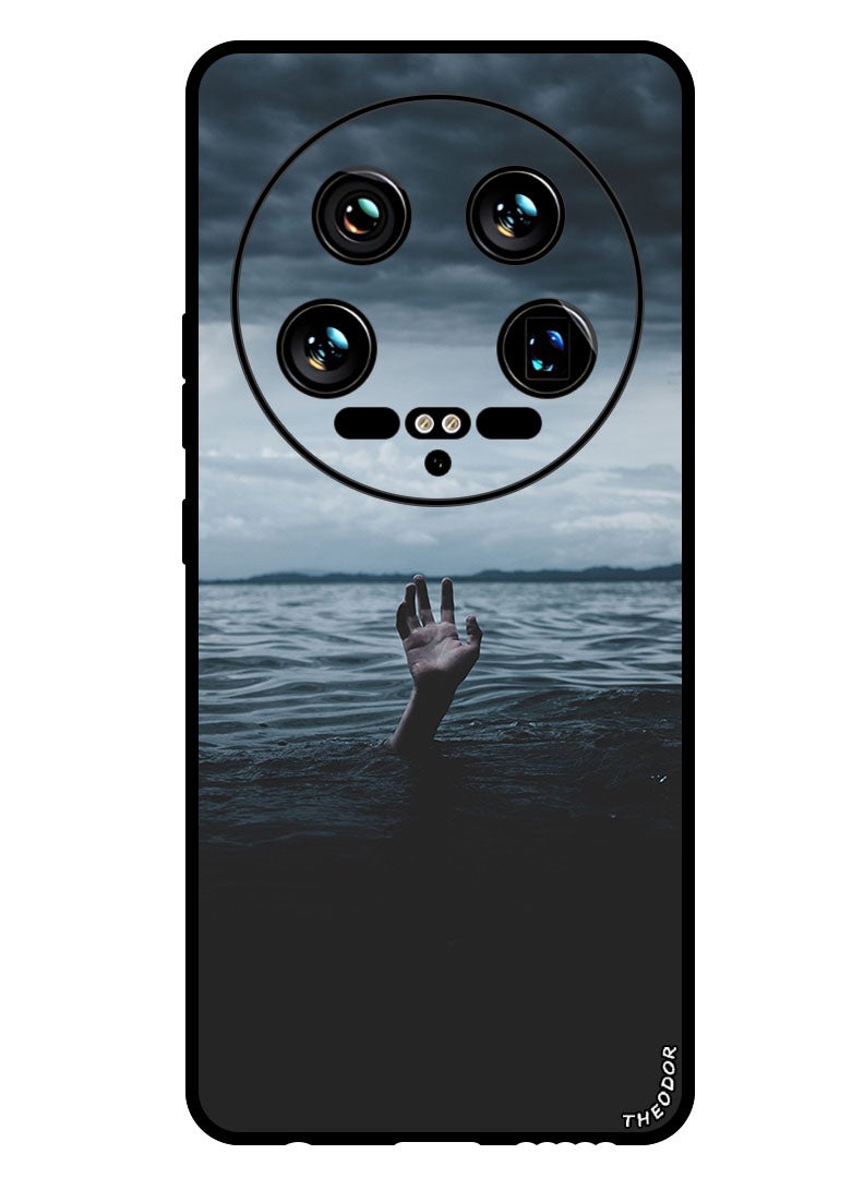 Theodor Protective Case Anti Scratch Shock Proof Bumper Cover For Xiaomi 14 Ultra water_hand_sea - Image 1