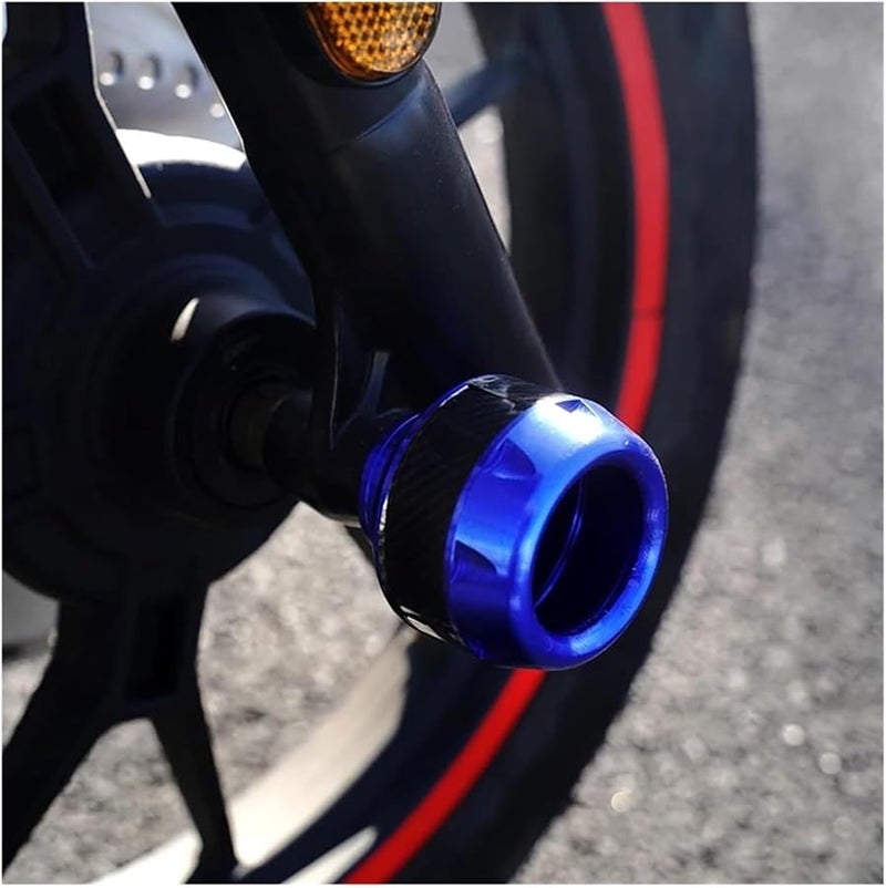 Purple Motorcycle Crash Protector Aluminum Alloy Wheel Frame Fork Sliders - Image 5