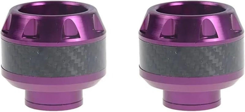 Purple Motorcycle Crash Protector Aluminum Alloy Wheel Frame Fork Sliders - Image 1