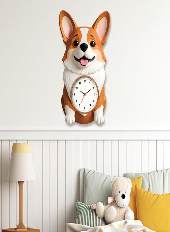 FIVE KRAFT Cute Dog Art Designer Wall Clock for Room Decor | Analog Clock | 1 Year Warranty | Premium Acrylic Base | - Image 2