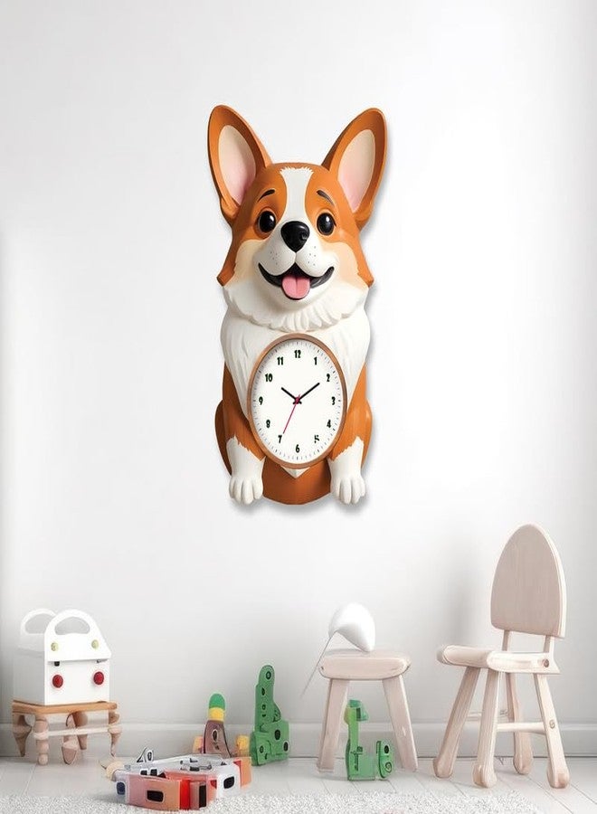FIVE KRAFT Cute Dog Art Designer Wall Clock for Room Decor | Analog Clock | 1 Year Warranty | Premium Acrylic Base | - Image 5