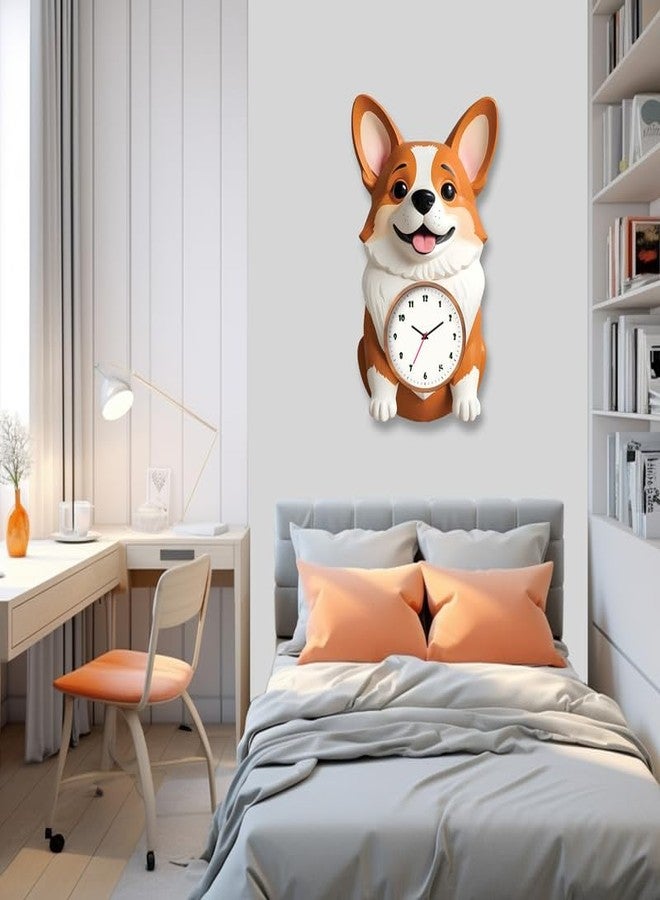 FIVE KRAFT Cute Dog Art Designer Wall Clock for Room Decor | Analog Clock | 1 Year Warranty | Premium Acrylic Base | - Image 4