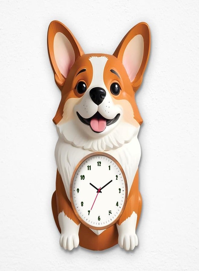 FIVE KRAFT Cute Dog Art Designer Wall Clock for Room Decor | Analog Clock | 1 Year Warranty | Premium Acrylic Base | - Image 1