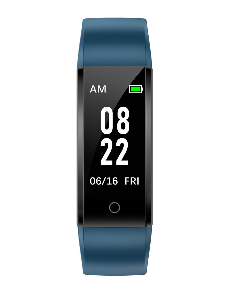 GRV Fitness Tracker Non Bluetooth Fitness Watch No App No Phone Required Waterproof Pedometer Watch with Steps Calories Counter Sleep Tracker for Men Women Parents (Blue) - Image 1