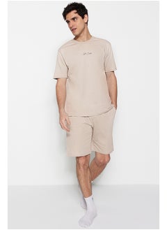 Stone Men's Regular Fit Crew Neck Pajamas Set